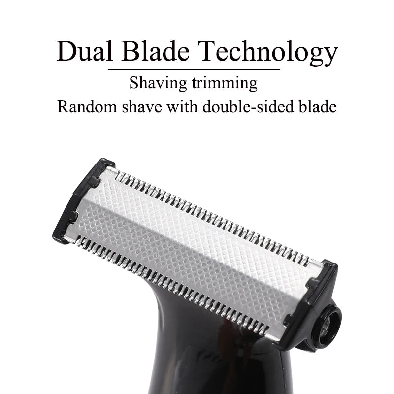 Barbeador Elétrico Híbrido Para Rosto e Corpo