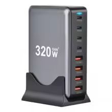 Carregador 320W Gan 8 Portas